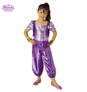 Shimmer and Shine Lila Kostüm für Mädchen