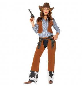 Kostüm Sie sich als Rodeo Cowgirl Kostüm für Damen-Frau für Spaß und Vergnügungen