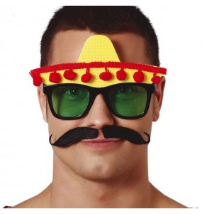 Mexikanische Brille mit Hut