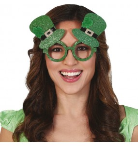 Saint-Patrick\'s-Day-Brille um Ihr Kostüm zu vervollständigen