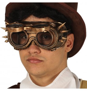 Steampunk-Brille mit Stacheln
