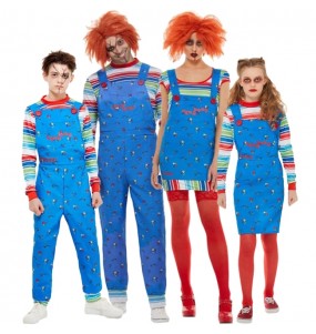 Chucky die Killerpuppen Kostüme für Gruppen und Familien