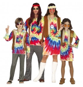 Boho-Hippies Kostüme für Gruppen und Familien