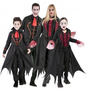 Vlad-Vampire Kostüme für Gruppen und Familien