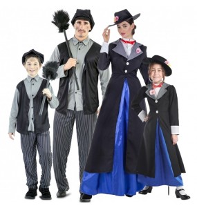 Mary Poppins und der Schornsteinfeger Kostüme für Gruppen und Familien