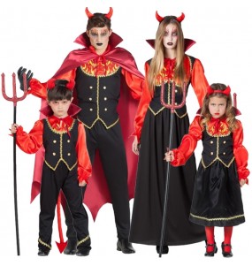 Teufel aus der Hölle Kostüme für Gruppen und Familien