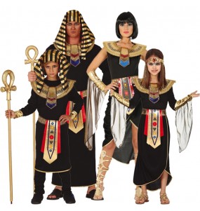 Schwarze Ägypter Kostüme für Gruppen und Familien