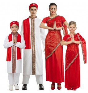 Bollywood-Stars Kostüme für Gruppen und Familien