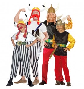 Asterix und Obelix Kostüme für Gruppen und Familien