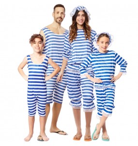 Blaue Schwimmer Kostüme für Gruppen und Familien