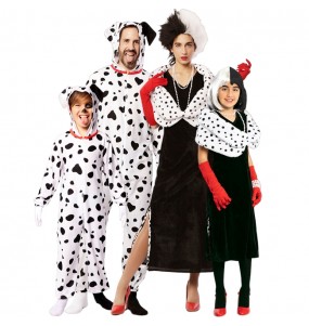 Dalmatiner und Cruella Kostüme für Gruppen und Familien