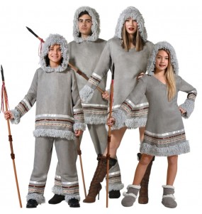 Alaskanische Eskimos Kostüme für Gruppen und Familien