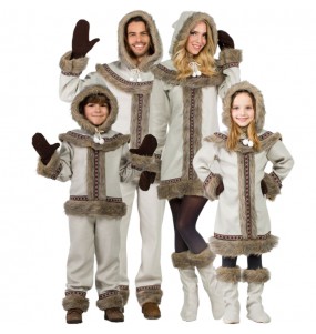 Sibirische Eskimos Kostüme für Gruppen und Familien
