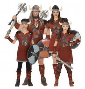 Nordische Krieger Kostüme für Gruppen und Familien