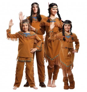 Gruppe von Braune Indianer