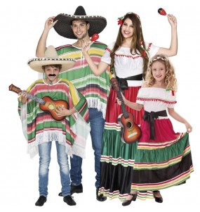 Kostüme Mexicaner für Gruppen und Familien