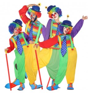 Zirkus Clowns Kostüme für Gruppen und Familien