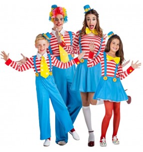 Clowns Hosenträger Kostüme für Gruppen und Familien