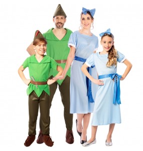Peter Pan und Wendy Kostüme für Gruppen und Familien