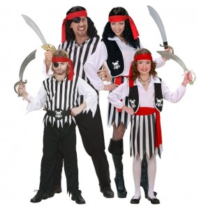 Klassische Piraten Kostüme für Gruppen und Familien