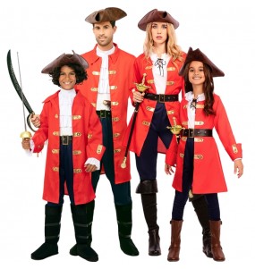 Fancy Hook Piraten Kostüme für Gruppen und Familien