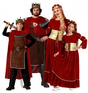 Mittelalterliche Könige Kostüme für Gruppen und Familien