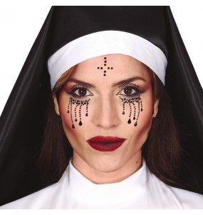 Böse Nonne Gesichtsjuwelen