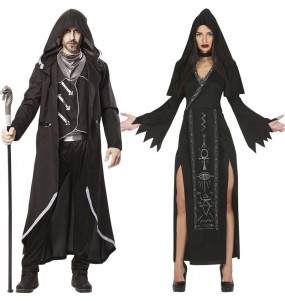 Satanische Hexenmeister Kostüme für Paare