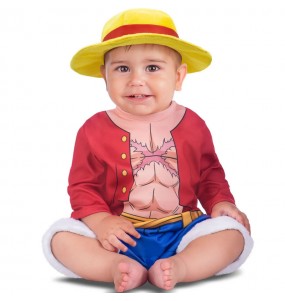 Luffy One Piece Kostüm für Babys 