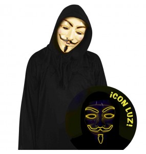 Anonymous Maske mit Licht