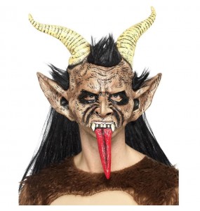 Krampus Dämon Maske zur Vervollständigung Ihres Horrorkostüms