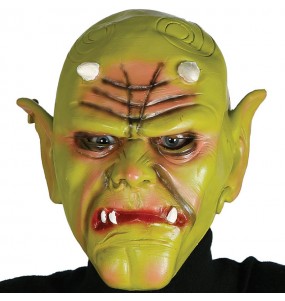 Grüne Ork-Kriegermaske