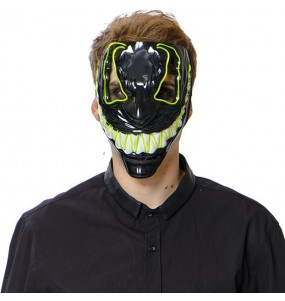 Mr. Evil Maske mit Licht The Purge zur Vervollständigung Ihres Horrorkostüms