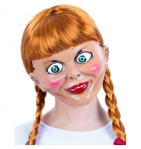 Annabelle Puppe Maske zur Vervollständigung Ihres Horrorkostüms