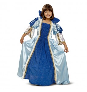Blaue Prinzessin Mädchenverkleidung, die sie am meisten mögen