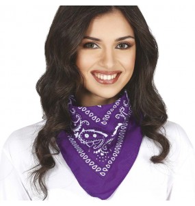 Violetter Cowboy-Schal um Ihr Kostüm zu vervollständigen