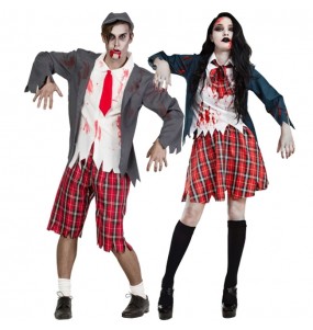 Mit dem perfekten Zombie-Schuljungen-Duo kannst du auf deiner nächsten Faschingsparty für Furore sorgen.