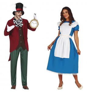 Mit dem perfekten Alice im Wunderland märchen-Duo kannst du auf deiner nächsten Faschingsparty für Furore sorgen.