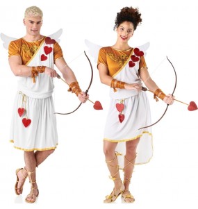Gott und Göttin Amor Kostüme für Paare