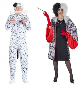 Mit dem perfekten Cruella und Dalmatiner-Duo kannst du auf deiner nächsten Faschingsparty für Furore sorgen.