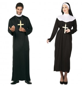 Mit dem perfekten Priester und Nonne-Duo kannst du auf deiner nächsten Faschingsparty für Furore sorgen.