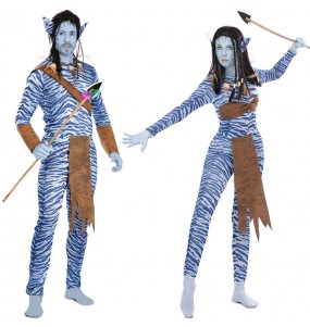 Mit dem perfekten Dschungelkrieger - Avatar-Duo kannst du auf deiner nächsten Faschingsparty für Furore sorgen.