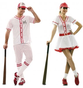 Mit dem perfekten Baseball-Spieler-Duo kannst du auf deiner nächsten Faschingsparty für Furore sorgen.