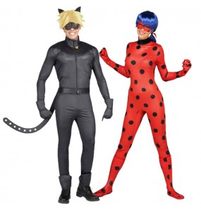 Mit dem perfekten Ladybug und Cat Noir-Duo kannst du auf deiner nächsten Faschingsparty für Furore sorgen.