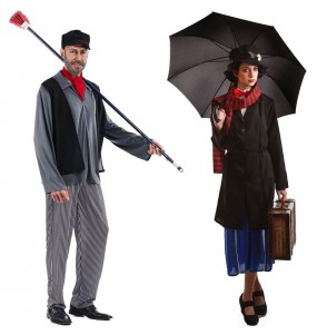 Mit dem perfekten Mary Poppins und Schornsteinfeger-Duo kannst du auf deiner nächsten Faschingsparty für Furore sorgen.