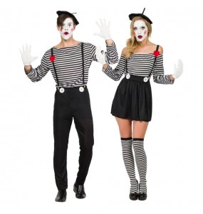 Mit dem perfekten Clown Mimen-Duo kannst du auf deiner nächsten Faschingsparty für Furore sorgen.