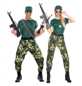 Mit dem perfekten Paramilitärisch-Duo kannst du auf deiner nächsten Faschingsparty für Furore sorgen.