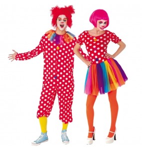 Mit dem perfekten Clowns-Knöpfe-Duo kannst du auf deiner nächsten Faschingsparty für Furore sorgen.
