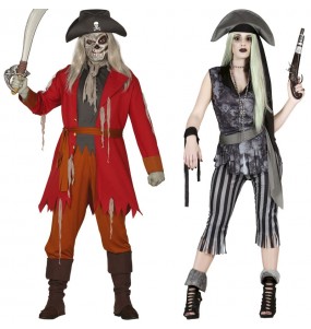Mit dem perfekten Geister-Piraten-Duo kannst du auf deiner nächsten Faschingsparty für Furore sorgen.