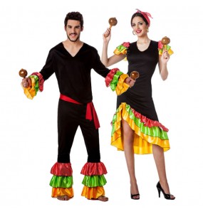 Mit dem perfekten Salsa Rumba-Tänzer-Duo kannst du auf deiner nächsten Faschingsparty für Furore sorgen.